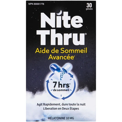 Advanced Sleep Aid Melatonin 10 mg Capsules