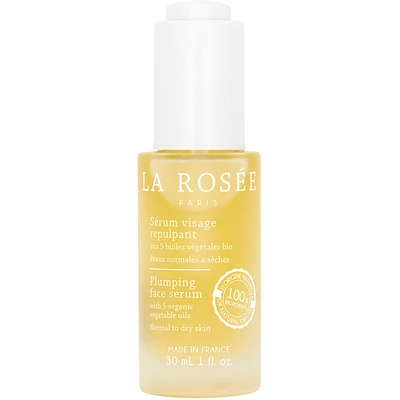 Plumping face serum with 5 organic vegetal oils