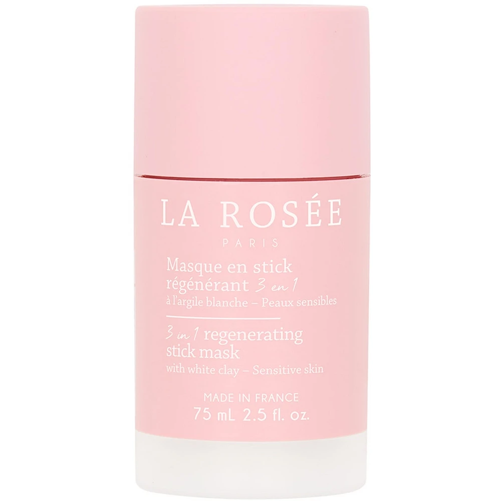 3-in-1 regenerating stick mask with white clay