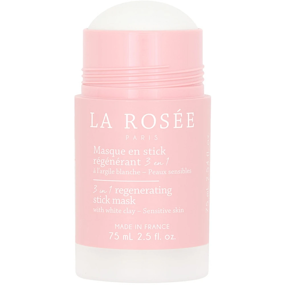 3-in-1 regenerating stick mask with white clay