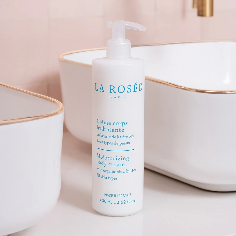 Moisturizing body cream with organic shea butter