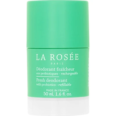 Refillable fresh deodorant with probiotics