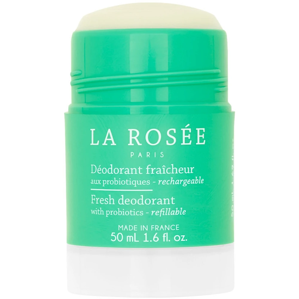 Refillable fresh deodorant with probiotics