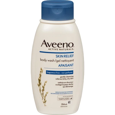 Aveeno Unscented Body Wash for Dry Skin Relief ML