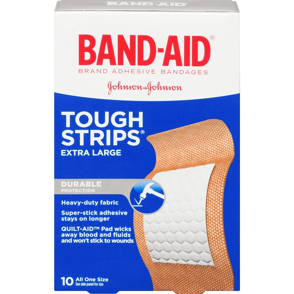 Tough-Strips Adhesive Bandages, Extra Large