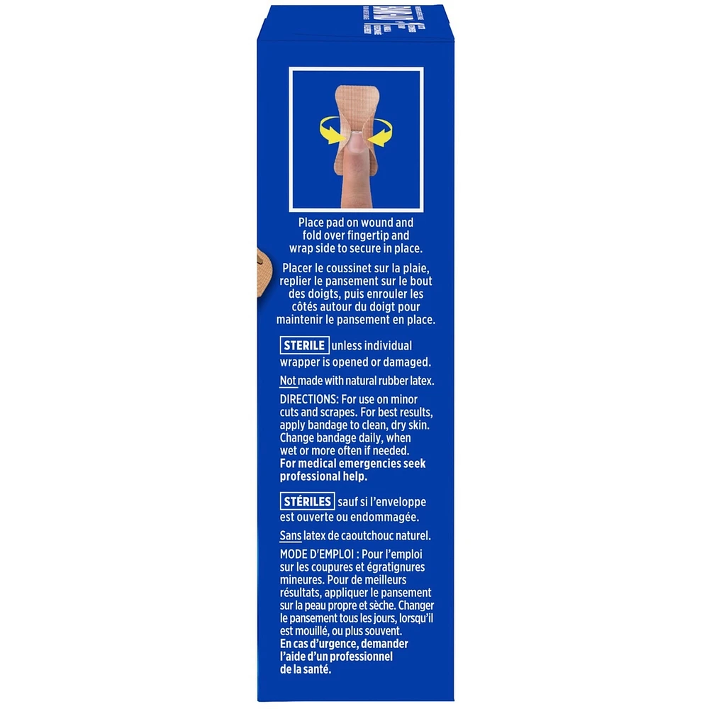 Flexible Fabric Adhesive Bandages, Knuckles & Fingertips