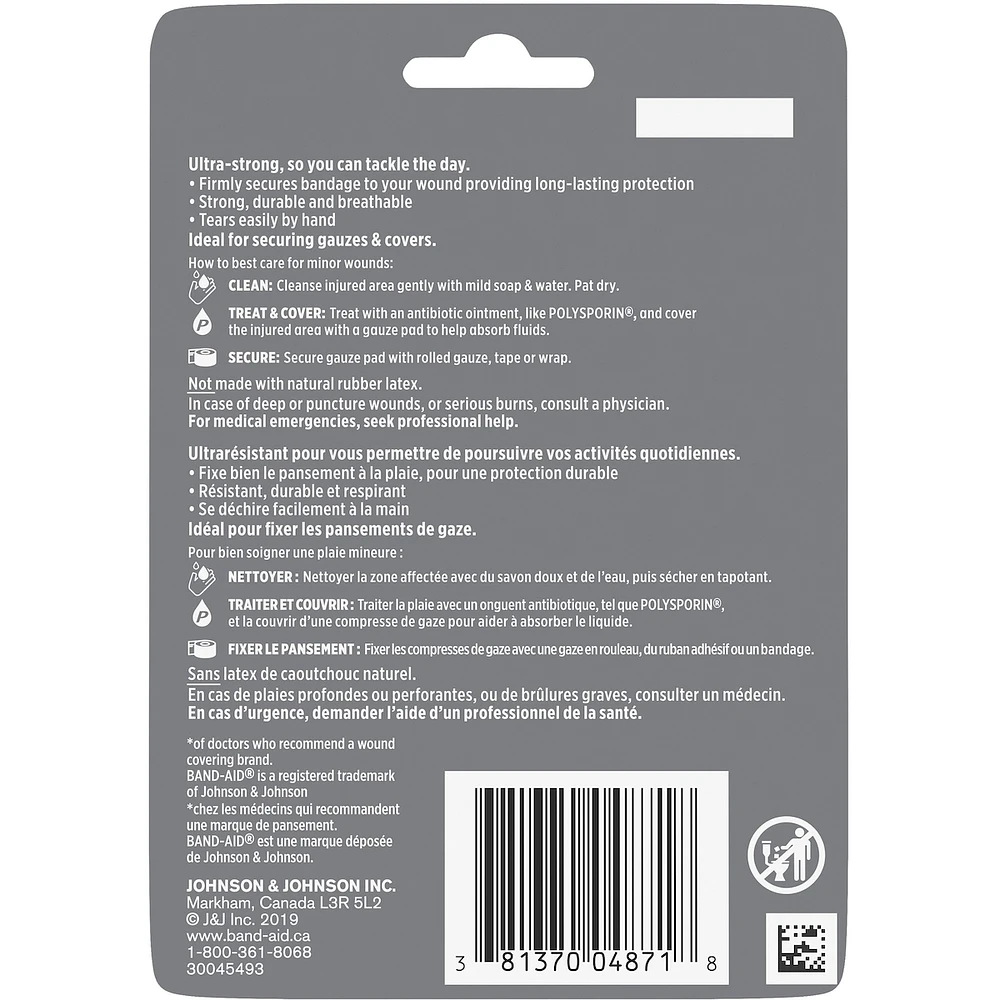 First Aid Cloth Tape, 2.5 Centimetres by 9.1 Metres
