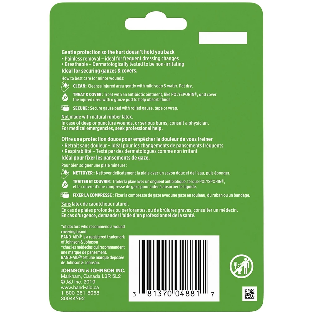 First Aid Paper Tape, 2.5 Centimetres by 9.1 Metres