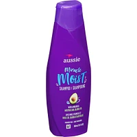 Aussie Miracle Moist with Avocado & Jojoba Oil, Paraben Free Shampoo, 360 mL
