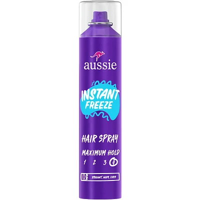 Instant Freeze Hair Spray for Curly Hair, Straight Hair, and Wavy Hair