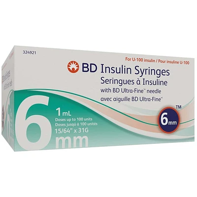 Ultra-Fine 1.0ML 31G 6MM Syringe