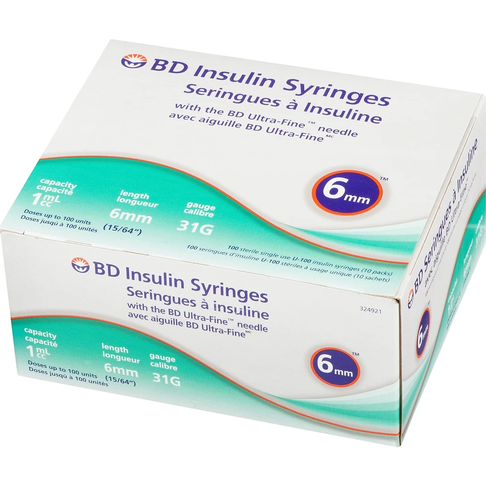 Ultra-Fine 1.0ML 31G 6MM Syringe