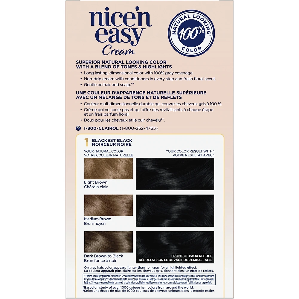Nice'N Easy Permanent Hair Dye, Superior Natural Looking Colour