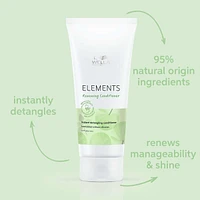 Wella Professionals Elements Gentle Renewing Conditioner - Gentle Silicone Free Instant Detangling Conditioner For All Hair Types 200ml
