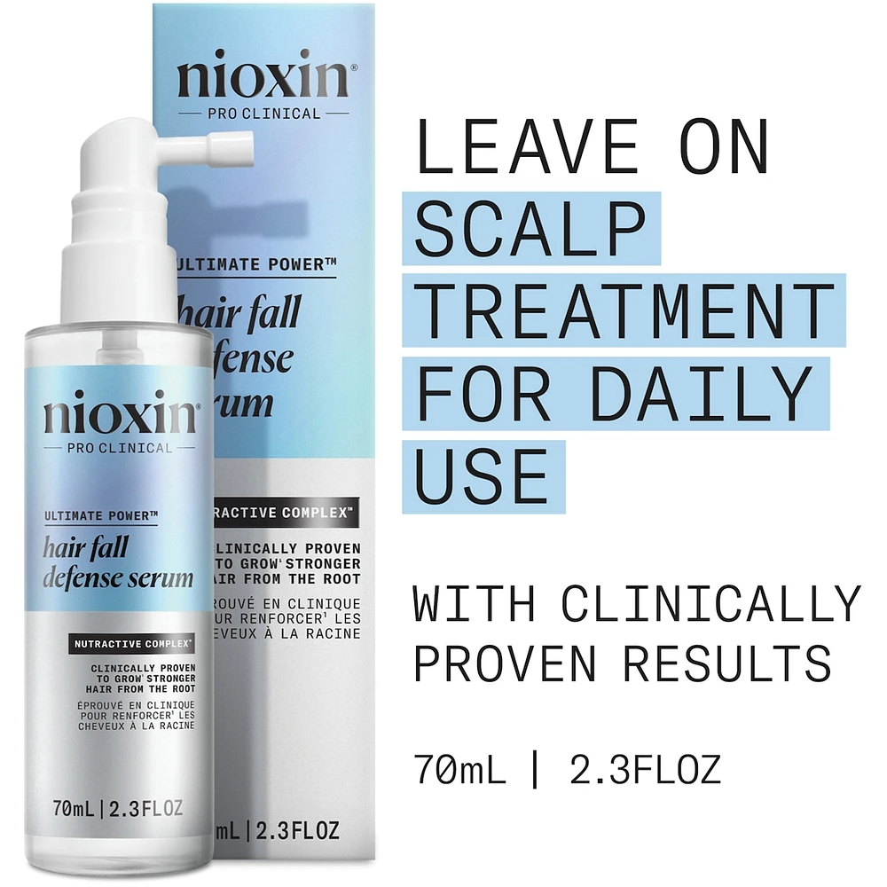 Nioxin Hair Fall Defense Serum - Leave-In Scalp Treatment For Thinning Hair, 70ml
