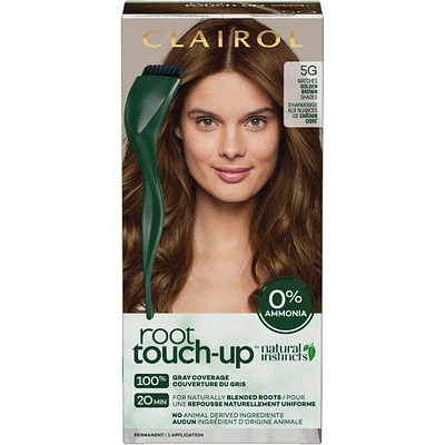 Clairol Root Touch-Up by Natural Instincts Permanent Hair Dye with 0% ammonia