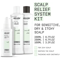 Nioxin Scalp Relief System - Hair Products for Sensitive, Itchy Scalp - Includes Shampoo 200 ml, Conditioner 200 ml and Scalp Treatment 100 ml