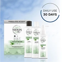 Nioxin Scalp Relief System - Hair Products for Sensitive, Itchy Scalp - Includes Shampoo 200 ml, Conditioner 200 ml and Scalp Treatment 100 ml