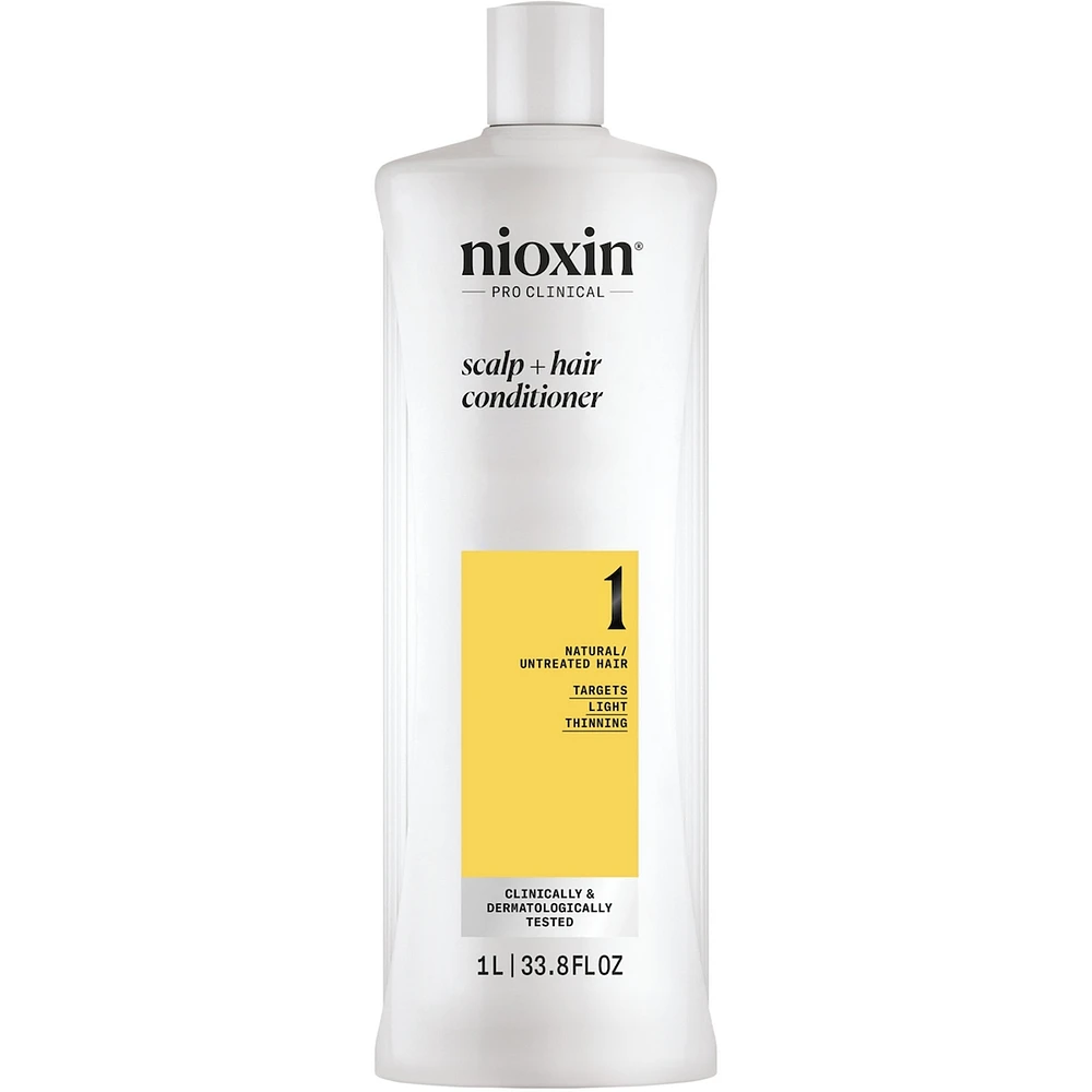 Nioxin System 1 Scalp + Hair Thickening Conditioner for Natural with Light Thinning, 500ml
