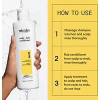 Nioxin System 1  Scalp + Hair Thickening Conditioner for Natural with Light Thinning, 500ml