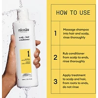 Nioxin System 1  Scalp + Hair Thickening Conditioner for Natural with Light Thinning, 500ml