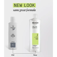 Nioxin System 2 Scalp + Hair Thickening Conditioner for Natural with Progressed Thinning, 1L