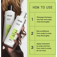 Nioxin System 2 Scalp + Hair Thickening Conditioner for Natural with Progressed Thinning, 1L