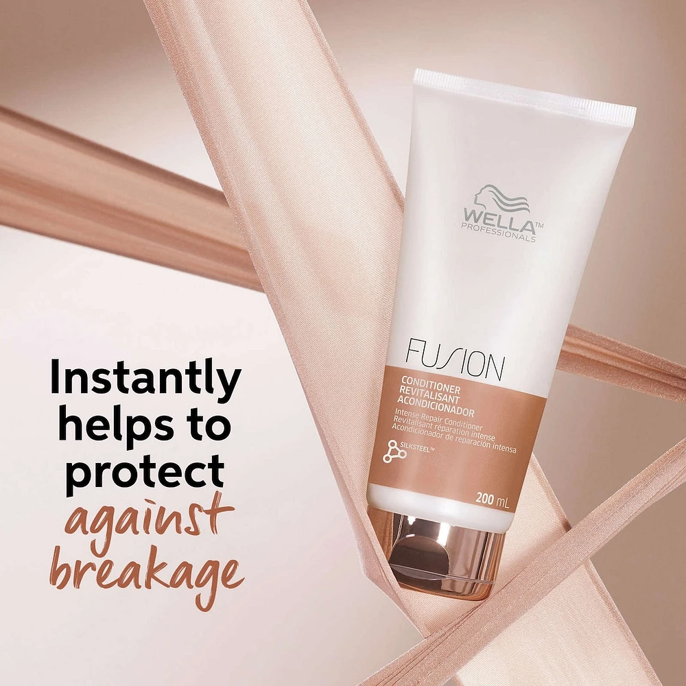 Wella Professionals Fusion Intense Repair Conditioner for Damaged Hair- Professional Conditioner for Hair Repair, Anti Hair Breakage 200ml