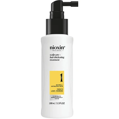 Nioxin System 1 Scalp  + Hair Thickening Treatment - Serum for Natural Hair with Light Thinning, 100ml