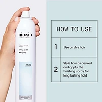 Nioxin Density Defend Styling Strong Hold Hairspray - Hairspray for Long-Lasting Hairstyles