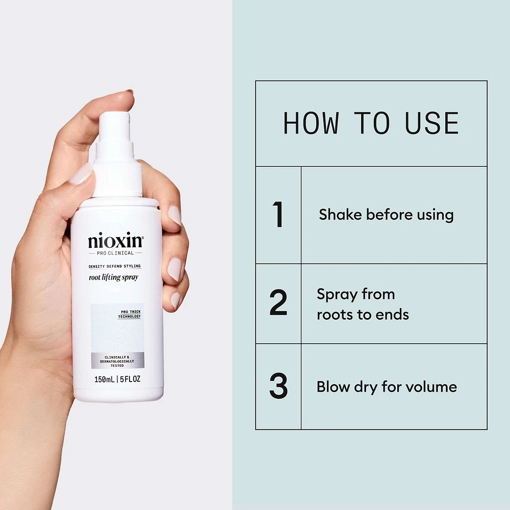 Nioxin Density Defend Styling Root Lifting Spray - Hair Thickening Spray