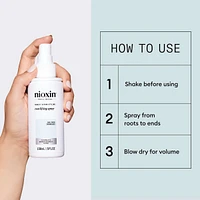 Nioxin Density Defend Styling Root Lifting Spray - Hair Thickening Spray