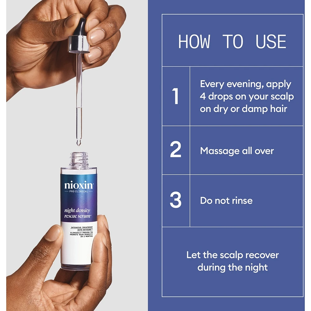 Nioxin Night Density Rescue Serum - Overnight Hair Thickening Serum, 70ml