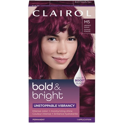 Bold & Bright, Permanent Hair Dye, Intense Color + Moisturizing Shine