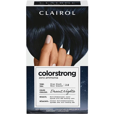 ColorStrong Permanent Hair Dye, Multidimensional Color + AHA Bonding Zero Ammonia