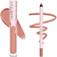 Velvet lip Kit, perfect routine, highly-pigmented, long-lasting, smudge-resistant, vegan