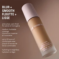 Power Plush Longwear Foundation with Niacinamide, 12-hour wear, lightweight, airbrushed natural finish