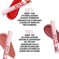 Lip Shine Lacquer, ultra-pigmented, lightweight, shiny finish