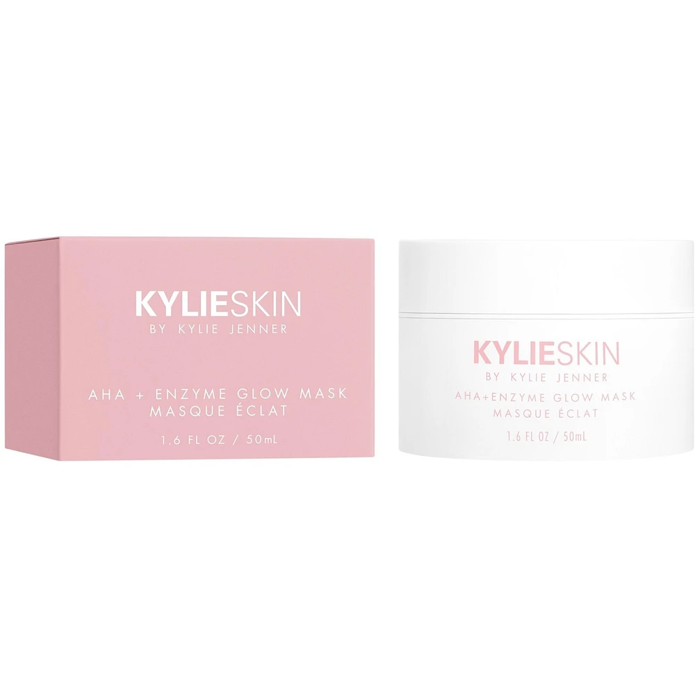 Glow Mask Exfoliator AHA + Enzyme, with Glycolic & Lactic Acid for glowing skin, dead skin removal, even skin tone, skin barrier replenished