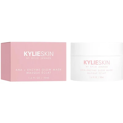 Glow Mask Exfoliator AHA + Enzyme, with Glycolic & Lactic Acid for glowing skin, dead skin removal, even skin tone, skin barrier replenished