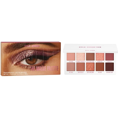 Pressed Powder Palette The Mauve Palette, highly pigmented, soft & easy blend, clean vegan, talc-free