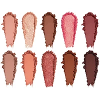 Pressed Powder Palette The Mauve Palette, highly pigmented, soft & easy blend, clean vegan, talc-free