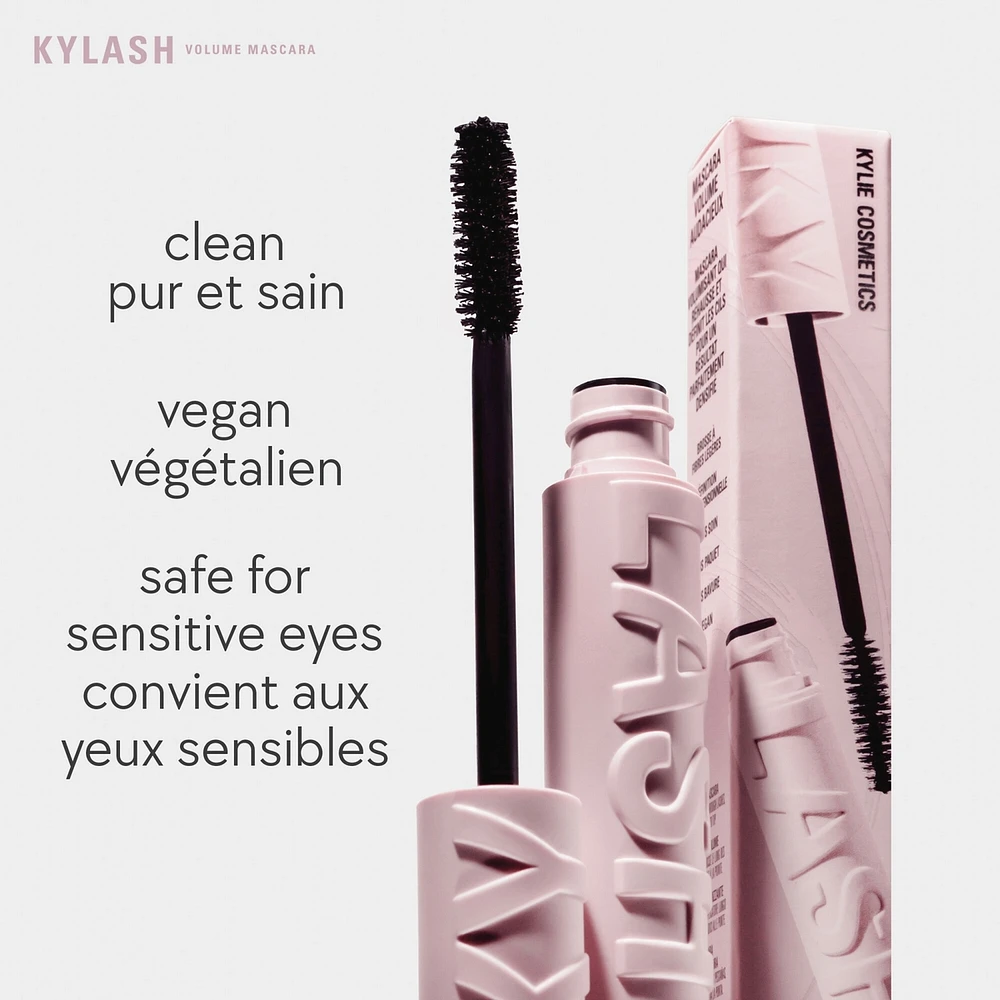 Kylash Volume Mascara, volumizing, lengthening & instant curl, flake -free, smudge-free, clean & vegan