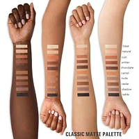Pressed Powder Palette The Classic Matte Palette, highly pigmented, soft & easy blend, clean vegan, talc-free