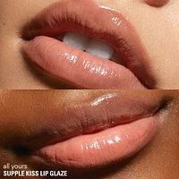 Supple Kiss Lip Glaze Gloss, shine finish, 12h hydration, lightweight, clean & vegan