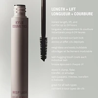 Wisp Lash Mascara, lifted & curled lashes for 24H, no clumps or smudging, clean & vegan formula