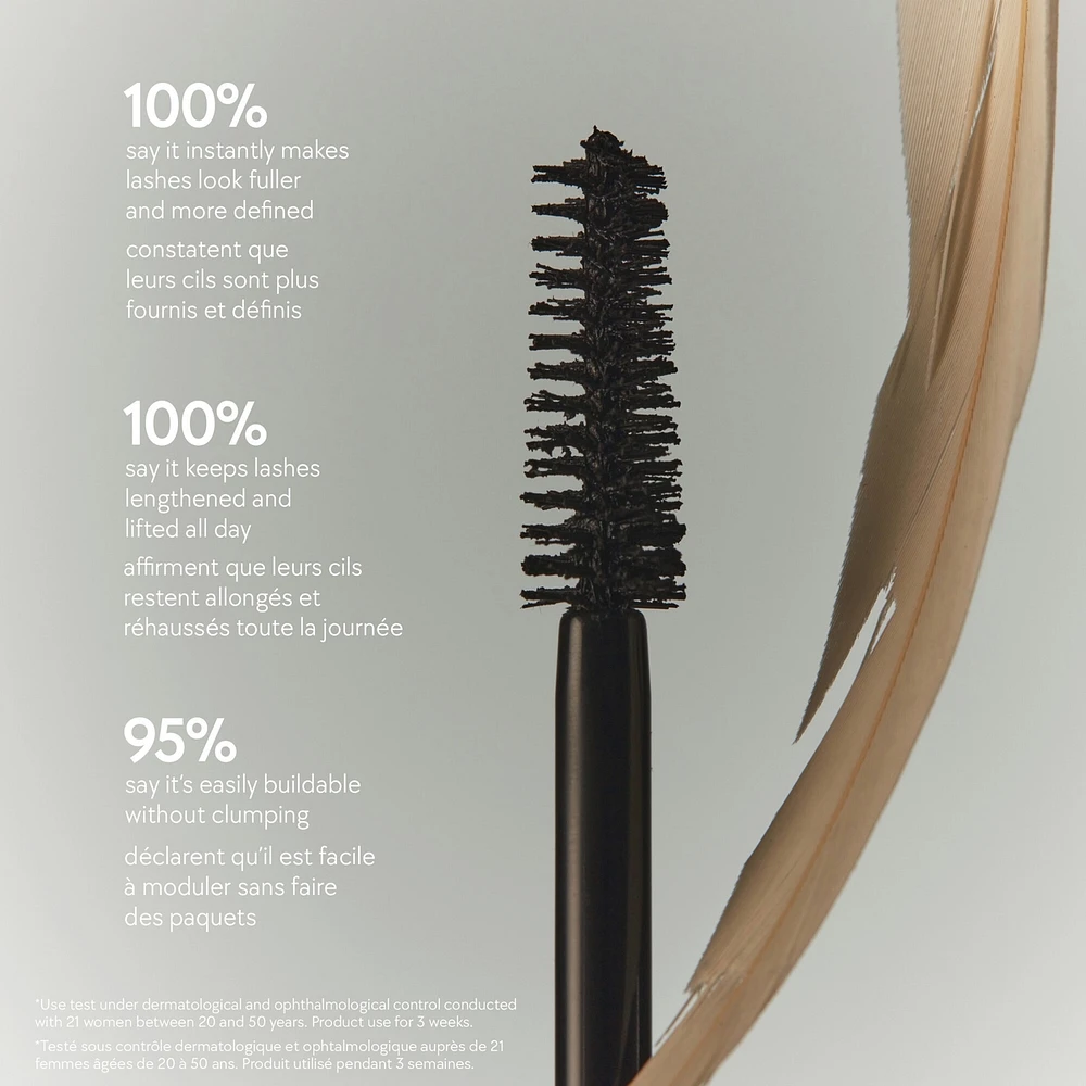 Wisp Lash Mascara, lifted & curled lashes for 24H, no clumps or smudging, clean & vegan formula