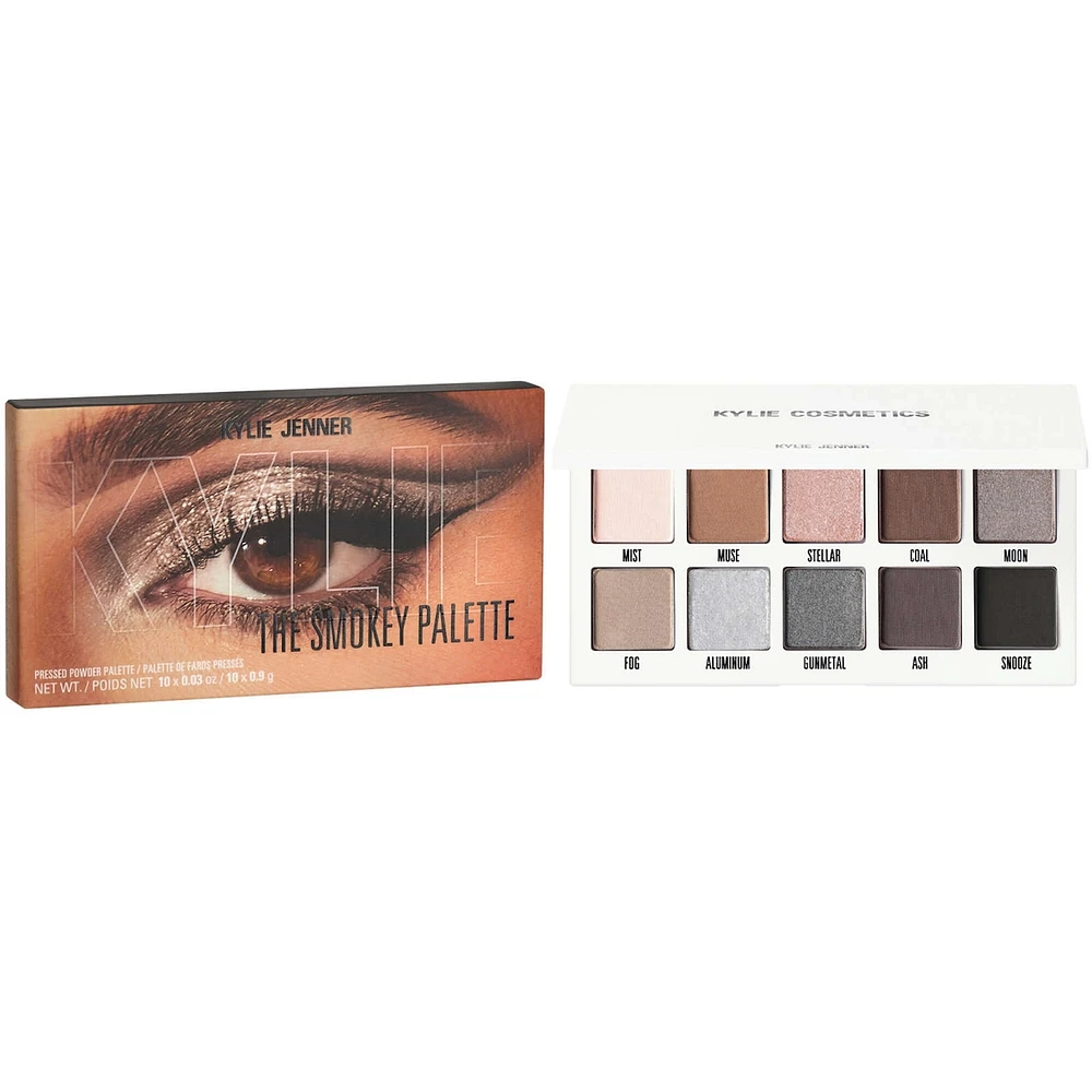 Pressed Powder Palette The Smokey Palette, highly pigmented, easy blend, clean vegan, talc-free