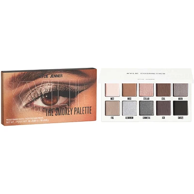 Pressed Powder Palette The Smokey Palette, highly pigmented, easy blend, clean vegan, talc-free