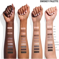 Pressed Powder Palette The Smokey Palette, highly pigmented, easy blend, clean vegan, talc-free